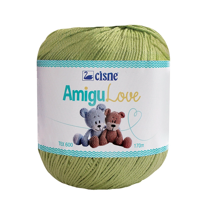 Croche Cisne Amigulove 170m Verde Claro Cod00254
