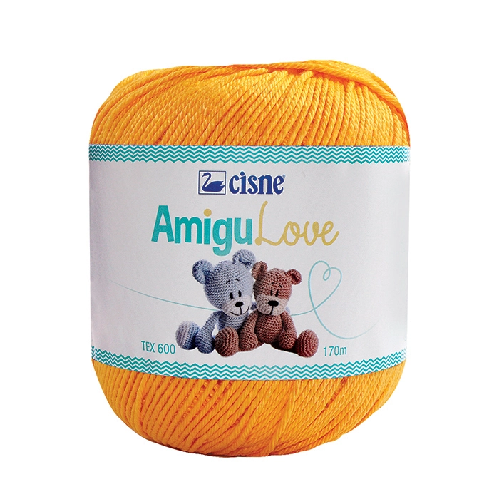 Croche Cisne Amigulove 170m Amarelo Ouro