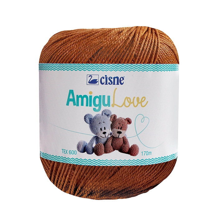 Croche Cisne Amigulove 170m Marrom Terra