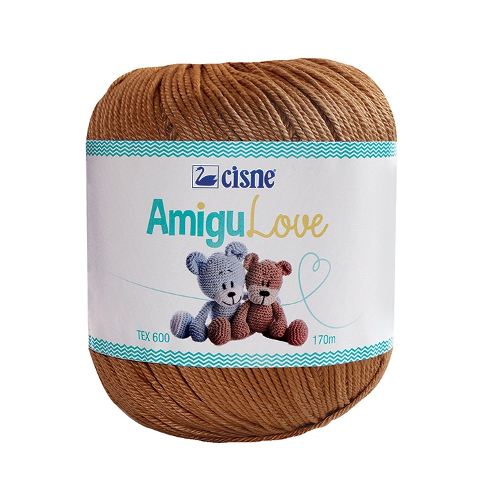 Croche Cisne Amigulove 170m Marrom Claro