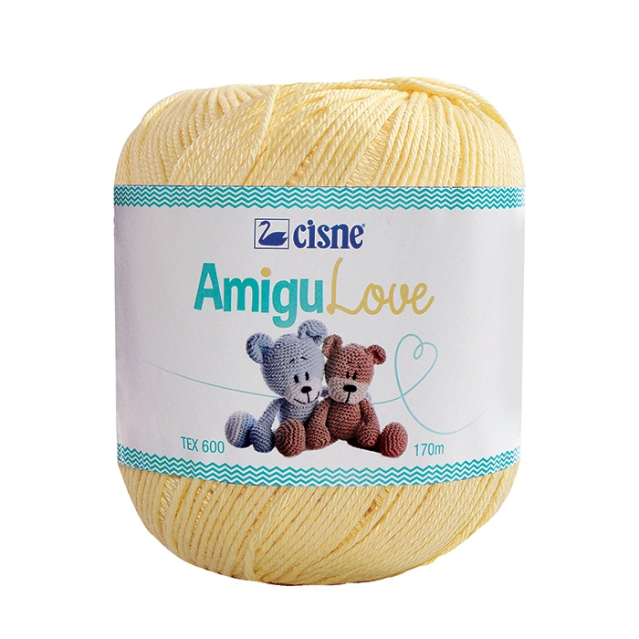 Croche Cisne Amigulove 170m Amarelo Claro