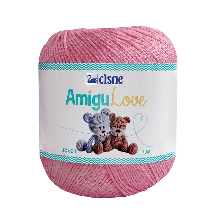 Croche Cisne Amigulove 170m Rosa Claro Cod01094