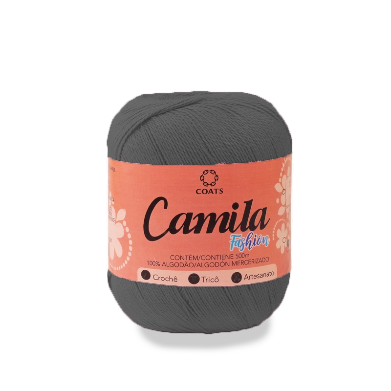 Linha De Algodao Mercerizado Camila Fashion Cinza Esc