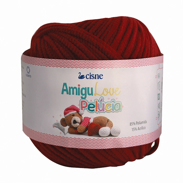 Fio P/ Amigurumi Cisne Amigulove Vinho
