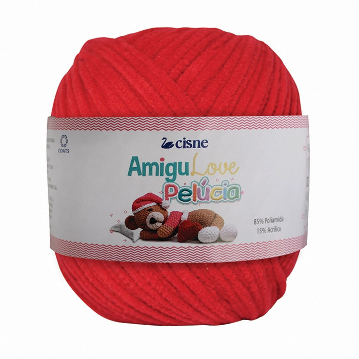 Fio P/ Amigurumi Cisne Amigulove Vermelho