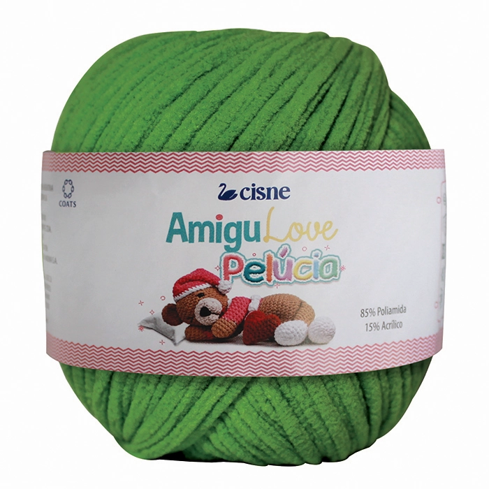 Fio P/ Amigurumi Cisne Amigulove Verde Bandeira