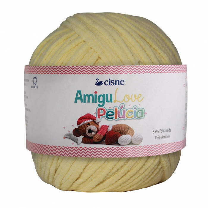 Fio P/ Amigurumi Cisne Amigulove Amarelo Candy