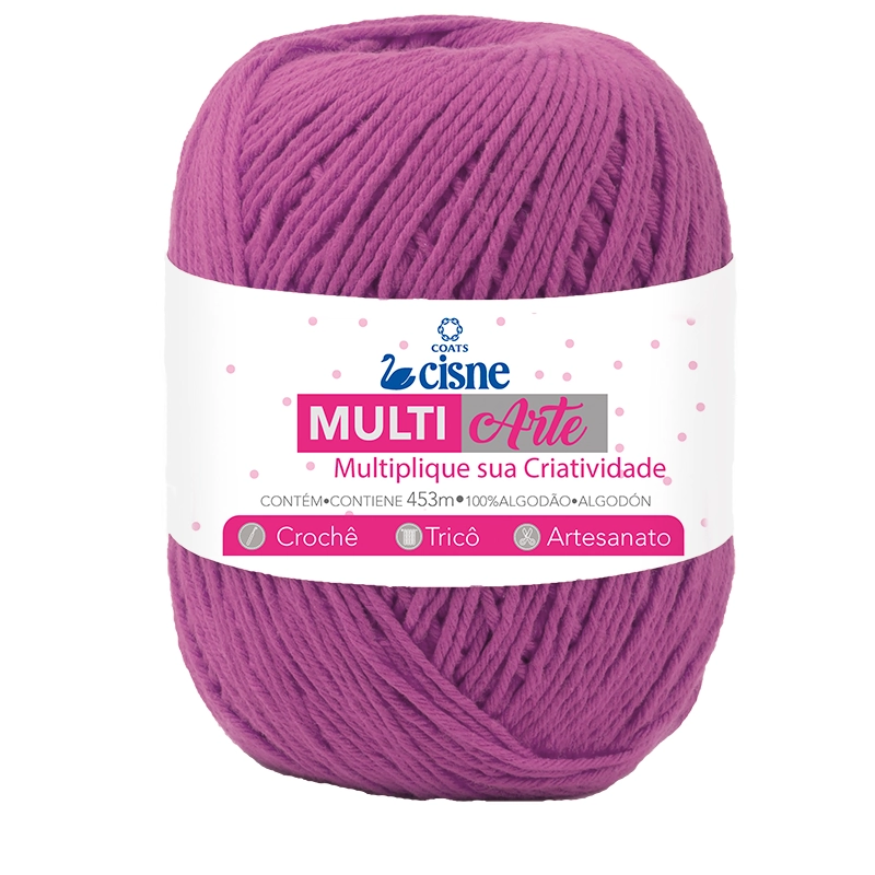 Linha Para Artesanato Cisne Multiarte Lilás 01