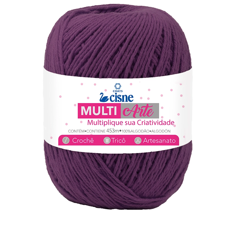 Linha Para Artesanato Cisne Multiarte Roxo