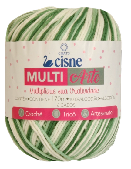 Linha Para Artesanato Cisne Multiarte Vd Esc/ Vd Cl