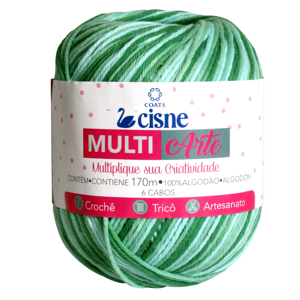 Linha Para Artesanato Cisne Multiarte Vrd Es/med/cl