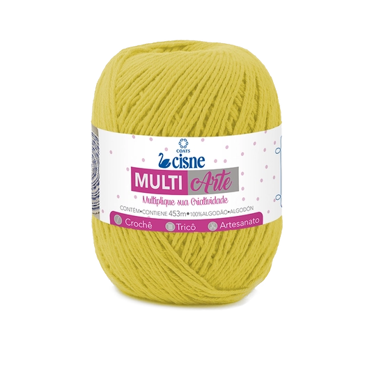 Linha Para Artesanato Cisne Multiarte Amarelo