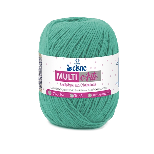 Linha Para Artesanato Cisne Multiarte Verde