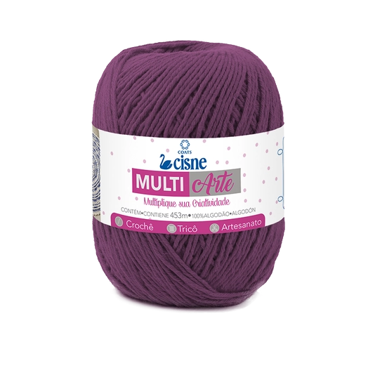 Linha Para Artesanato Cisne Multiarte Roxo 01
