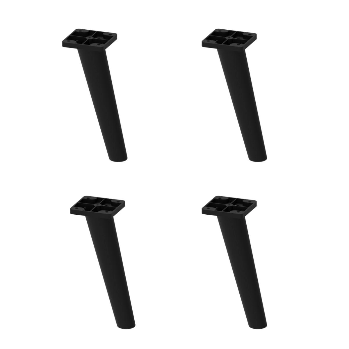 Kit 4 Pés Palito Retrô Para Paneleiro/balcão 70cm/balcão Canto Veneza Multimóveis Mp3077