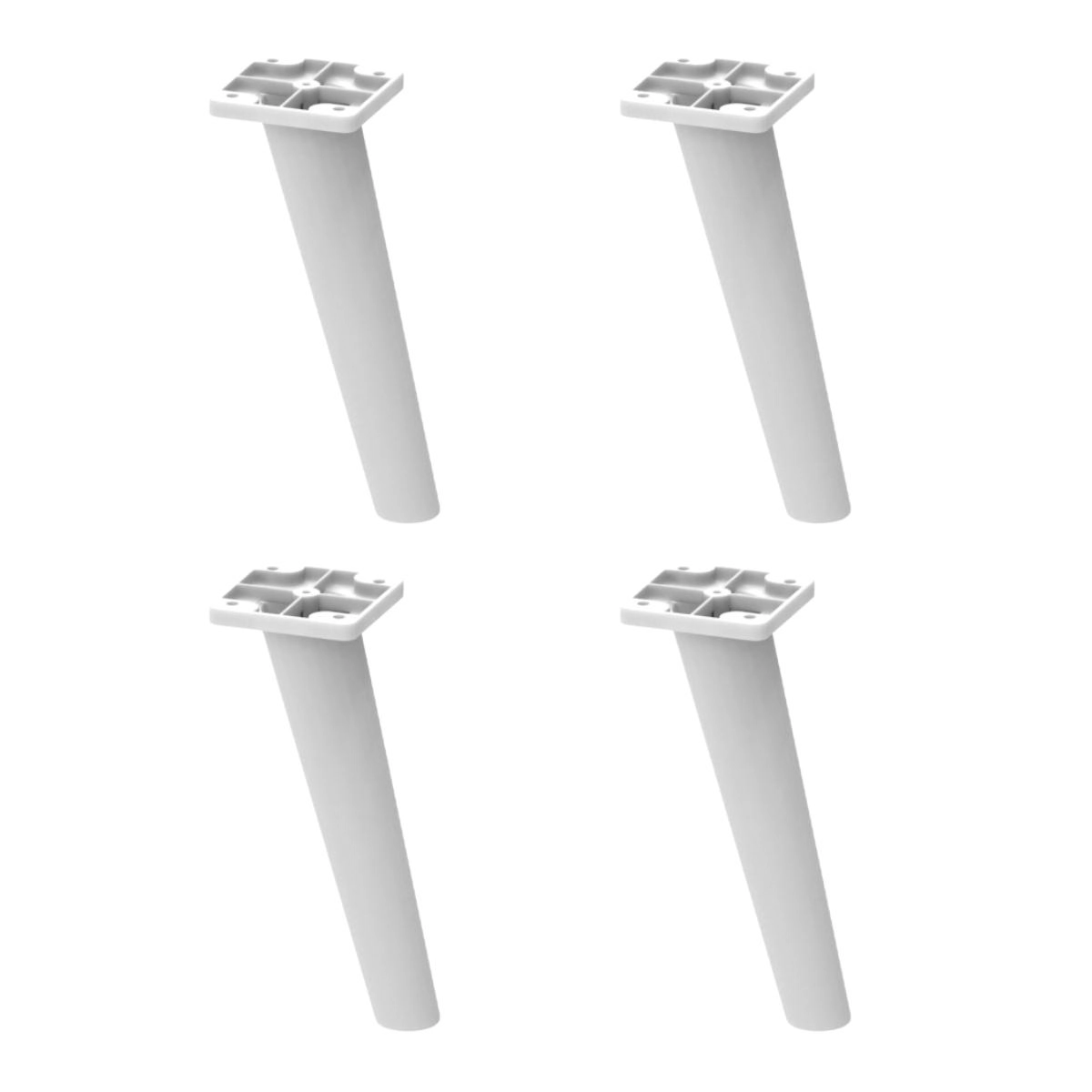 Kit 4 Pés Palito Retrô Para Paneleiro/balcão 70cm/balcão Canto Veneza Multimóveis Mp3077