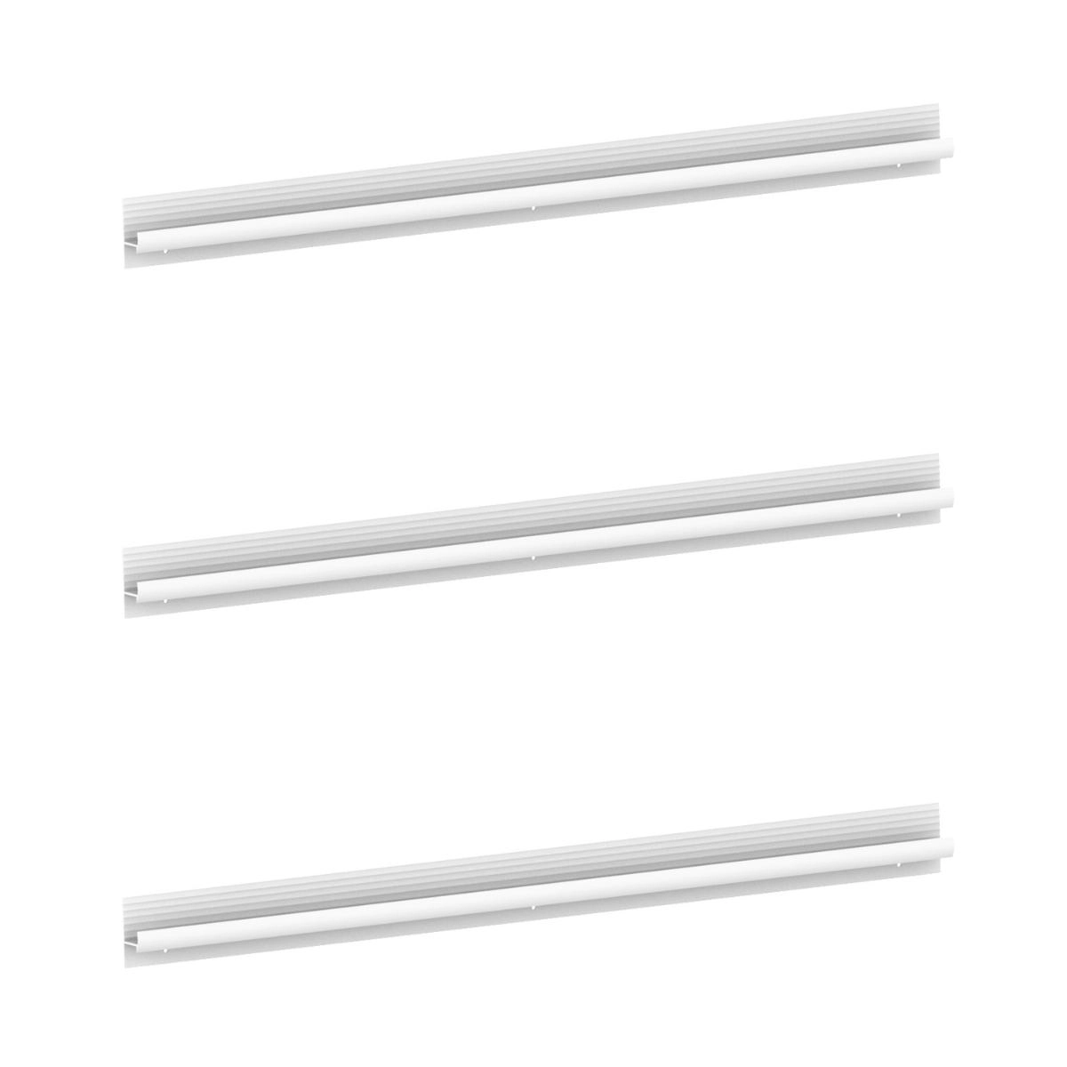 Kit 3 Puxadores 59,2cm Para Balcão Cozinha 120cm Veneza Multimóveis Mp3079