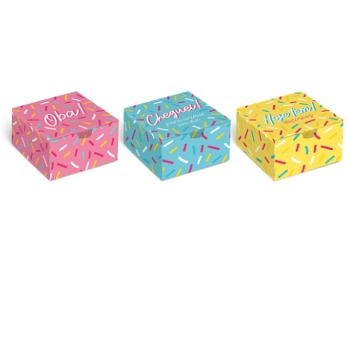 Caixa Brigadeiro 4 Doces Granule 8,5x3,5 Colors