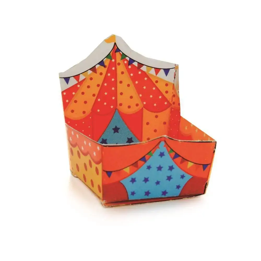 Forminha P/doce Cromus Circo Laranja/amarelo