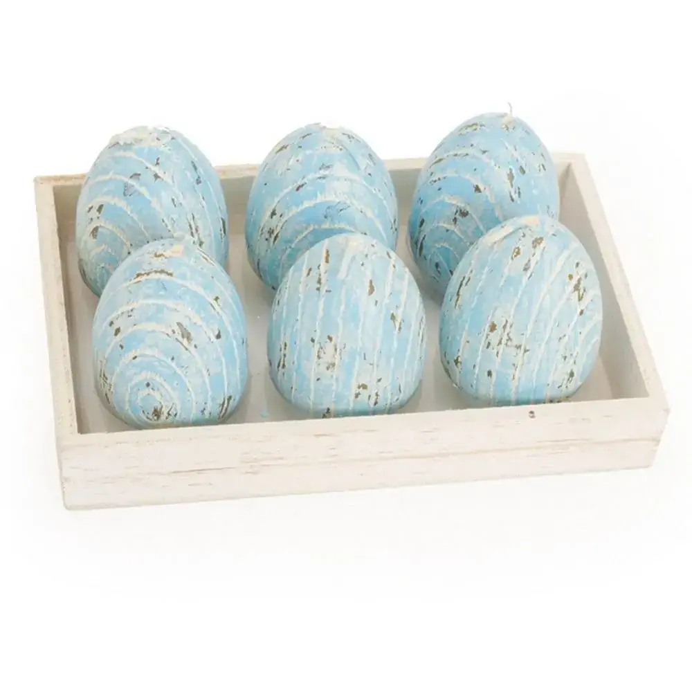 Vela Cromus Rustica Ovo Azul P C/6