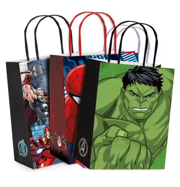 Sacola Papel Sortido Marvel M 26x19,5x9,5 C/1 Un Cfsc