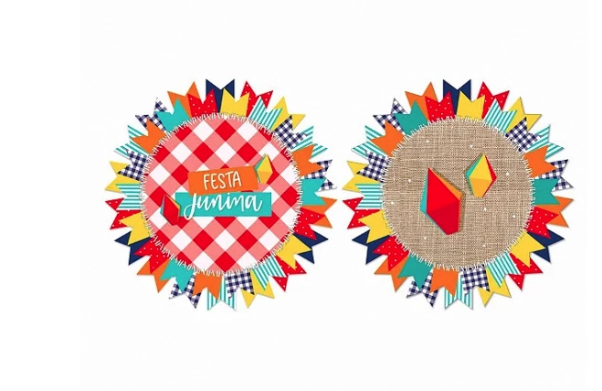 Sousplast Festa Junina Arraia Compose C/4 Ref.23012859
