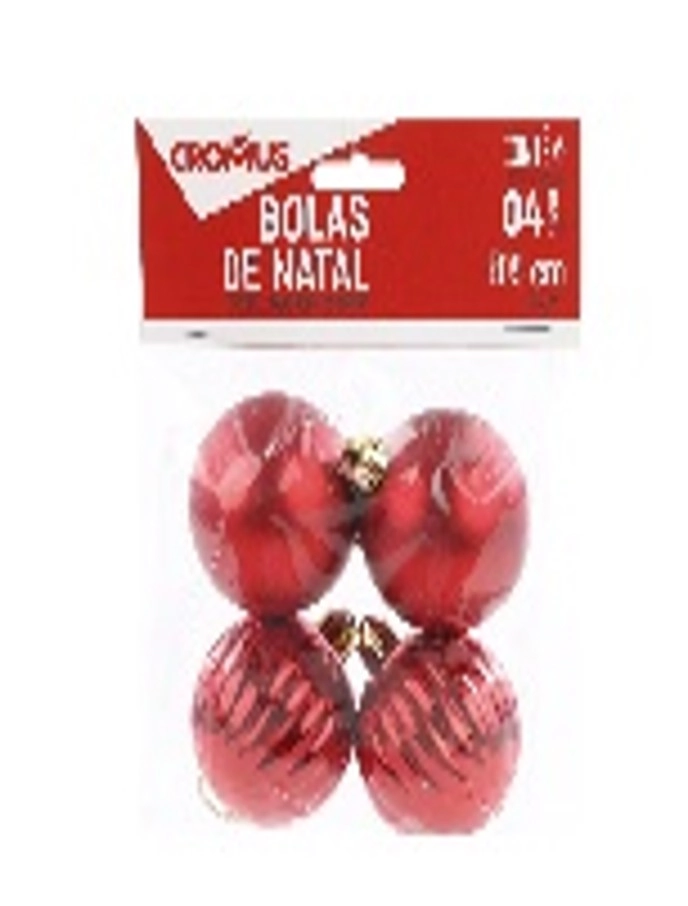 Bola Lisa Matte E Gomo Brilho Sort Vrm 5cm Jg C/4 Pc Cromus