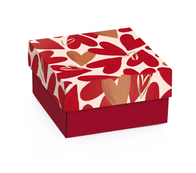 Mini Caixa Quadrada Season Love G 12x12x4cm Cromus