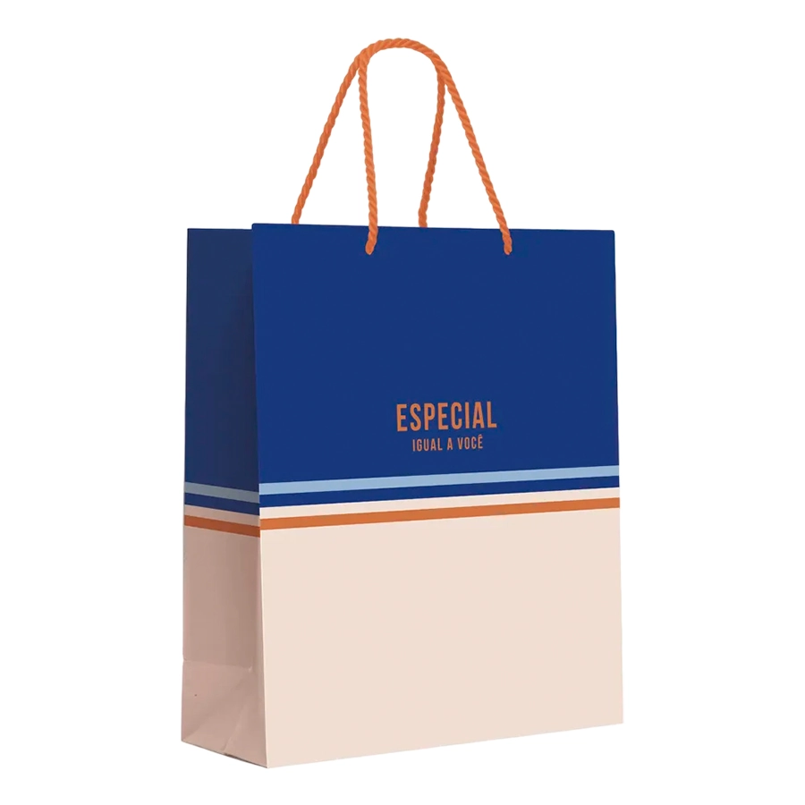 Sacola Premium Polo M 26x31x10cm 1un Cromus