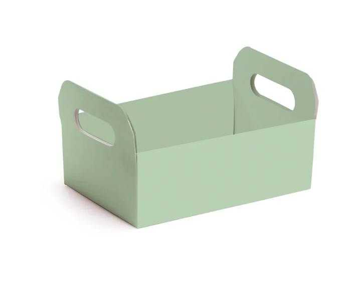Caixote Cha Latte Verde M 22x15x8cm Cromus