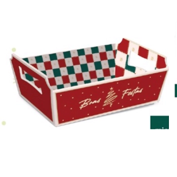 Cesta Cartao Natal Mg 27x18,5x9,5cm Cromus