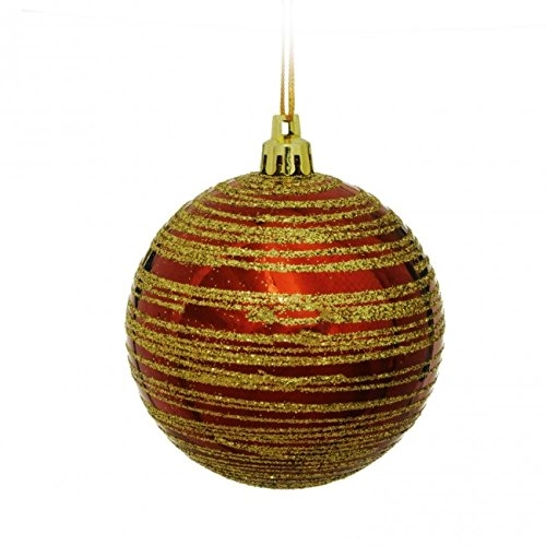 Bola Natal Cromus Marrom C/6unidade