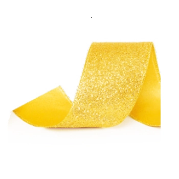 Fita Natal Glitter Ouro 3,8x914cm Re.131724 Cromus