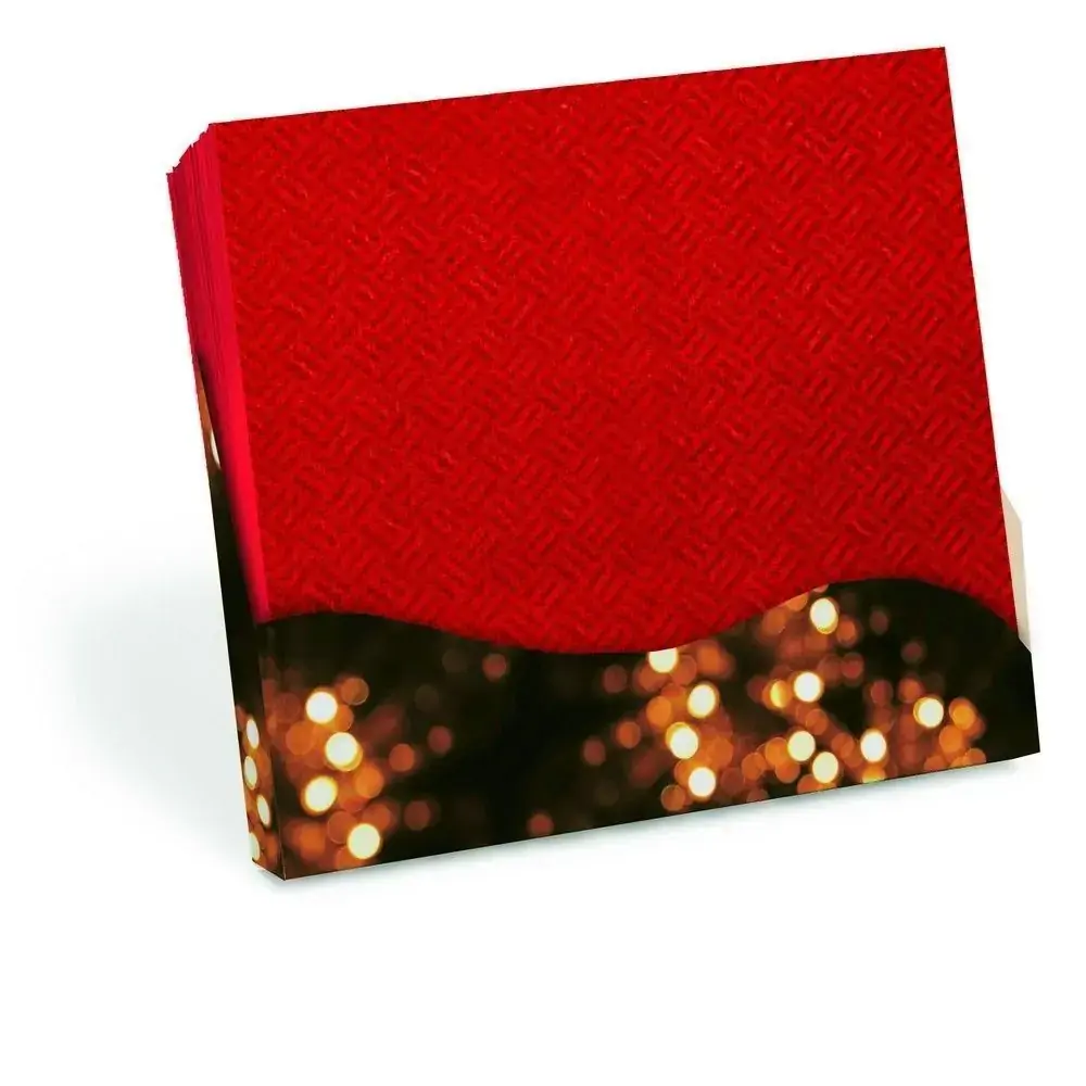 Guardanapo Cromus 25x25cm Vermelho C/20