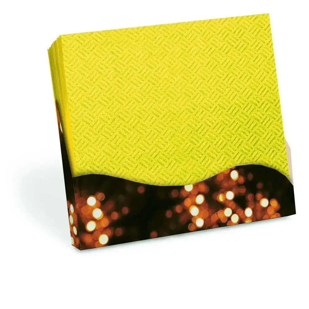 Guardanapo Cromus 25x25cm Amarelo C/20