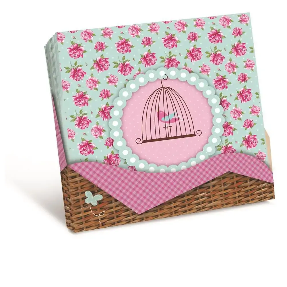 Guardanapo Cromus 33x33cm Jardim Encantado C/20
