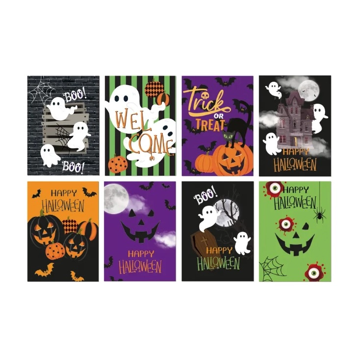 Cartaz Decor Halloween Travessuras C/8un 25x35cm Cromus