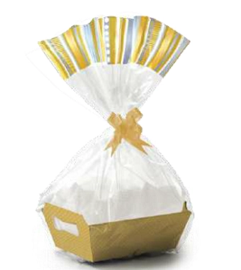 Kit Cesta Cristalino Ouro G 32x11x24 262354