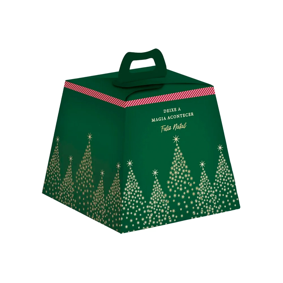 Cx Panetone Magic Vd 11x10x11cm 100g 13006921 Cromus