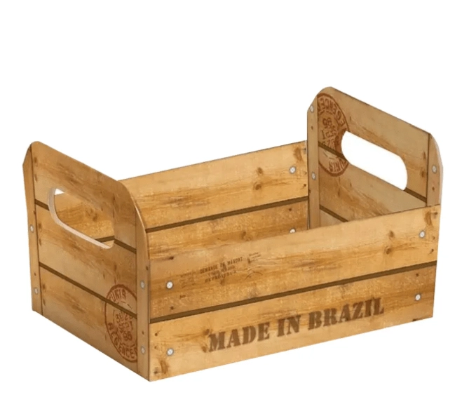 Caixote De Cartao Natural M 22x15x8