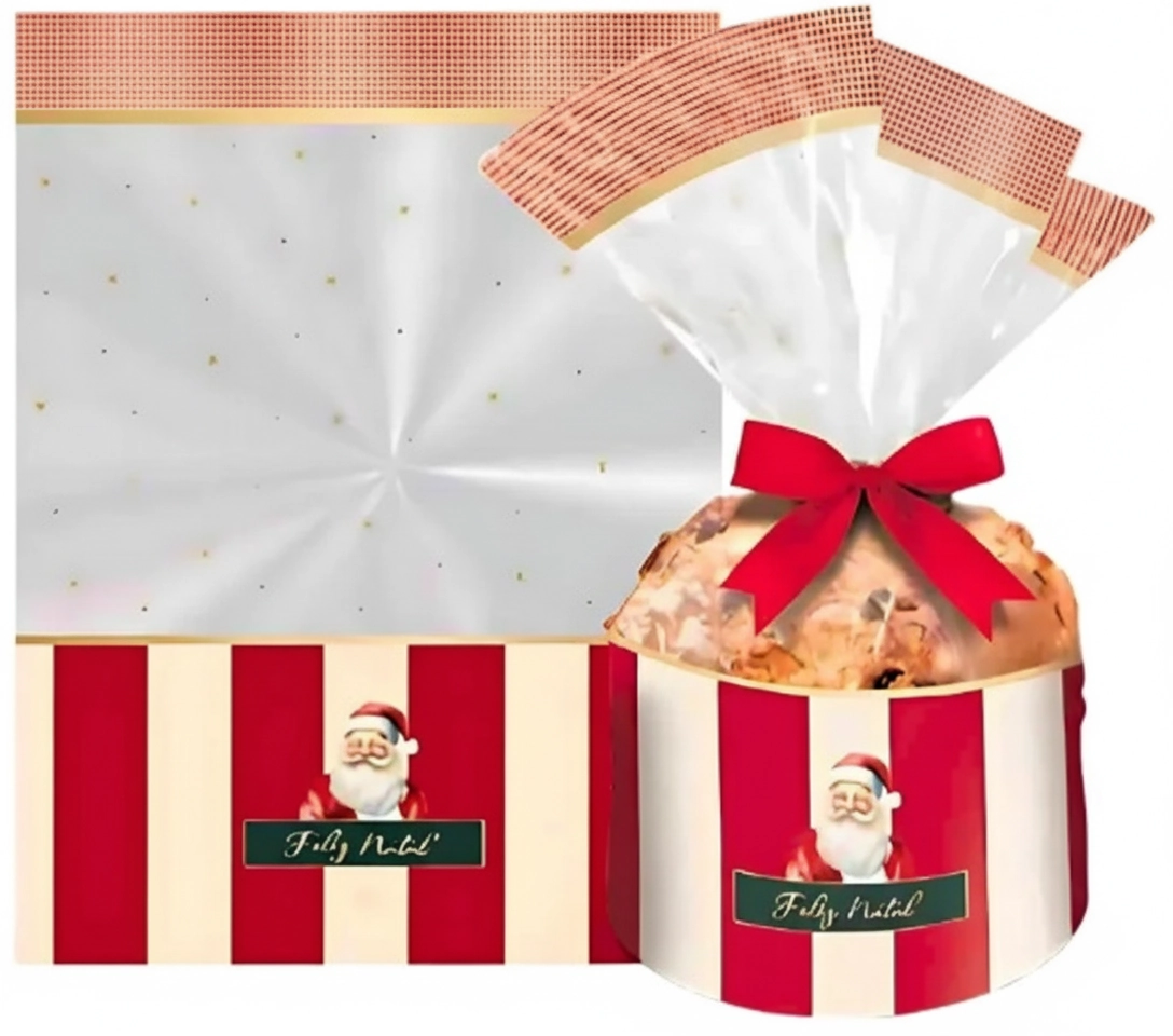 Saco Transparente P/panettone Sortido 500g C/50un 25x35cm Cromus