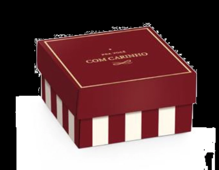 Caixa Quadrada Royal P 6,5x6,5x3,5cm Cromus