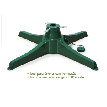 Base Giratoria P/arvore De Natal Ate 2,3m Verde