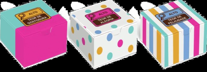 Caixa Diver P/brigadeiro 6 Doces Lupa 12x8x3,5cm Cromus