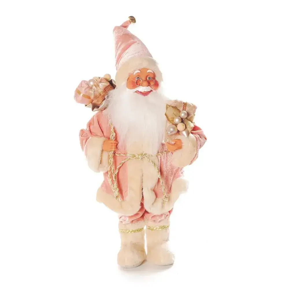 Enfeite Natal Cromus 56cm Papai Noel Veludo Rs