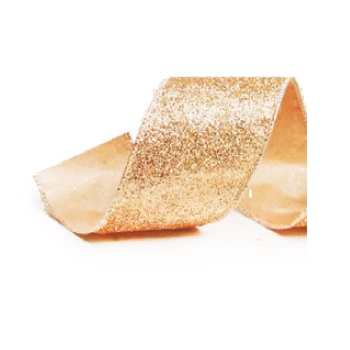 Fita Natal Glitter Ouro 6,3x914cm R.1417998 Cromus