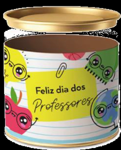 Lata P/doces Rig Dia Dos Professores 10x7 C/1 Un