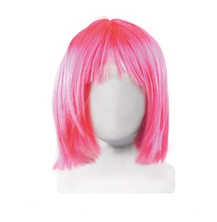 Peruca Chanel Desfiado Rosa Neon Cromus