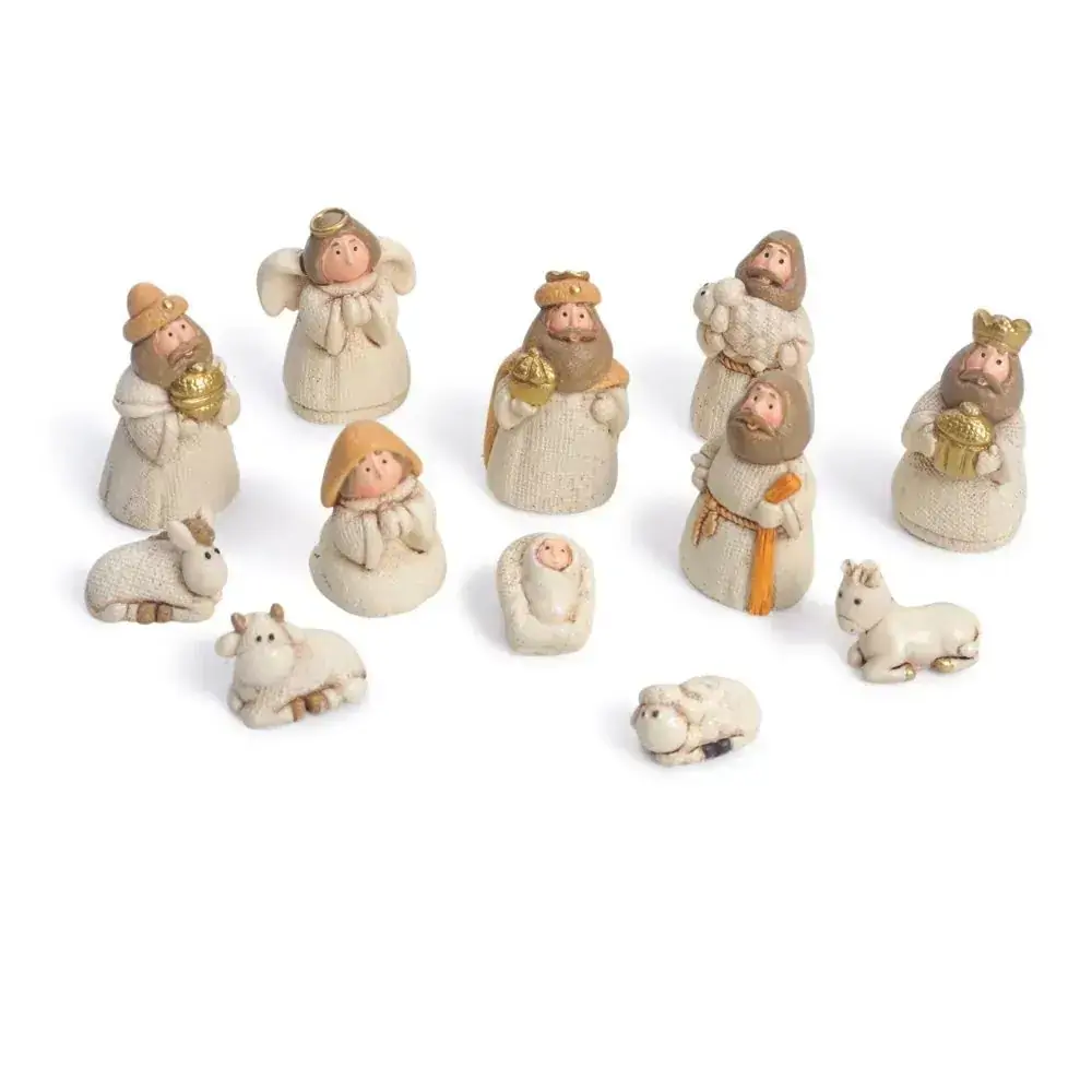 Mini Presepio Cromus Infantil Resina C/12 Pecas