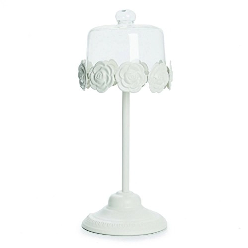 Cake Solitario Cromus Alto C/cupula Branco/rosa